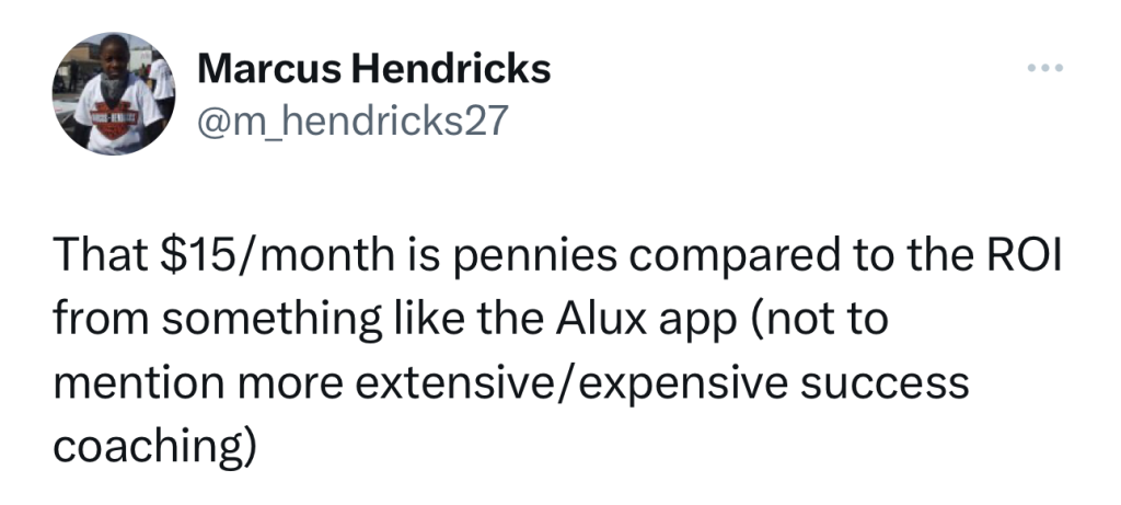 When money is no longer an issue